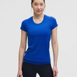 Lululemon Swiftly Tech Short-Sleeve Shirt 2.0 *Hip Length In Galactic Cobalt